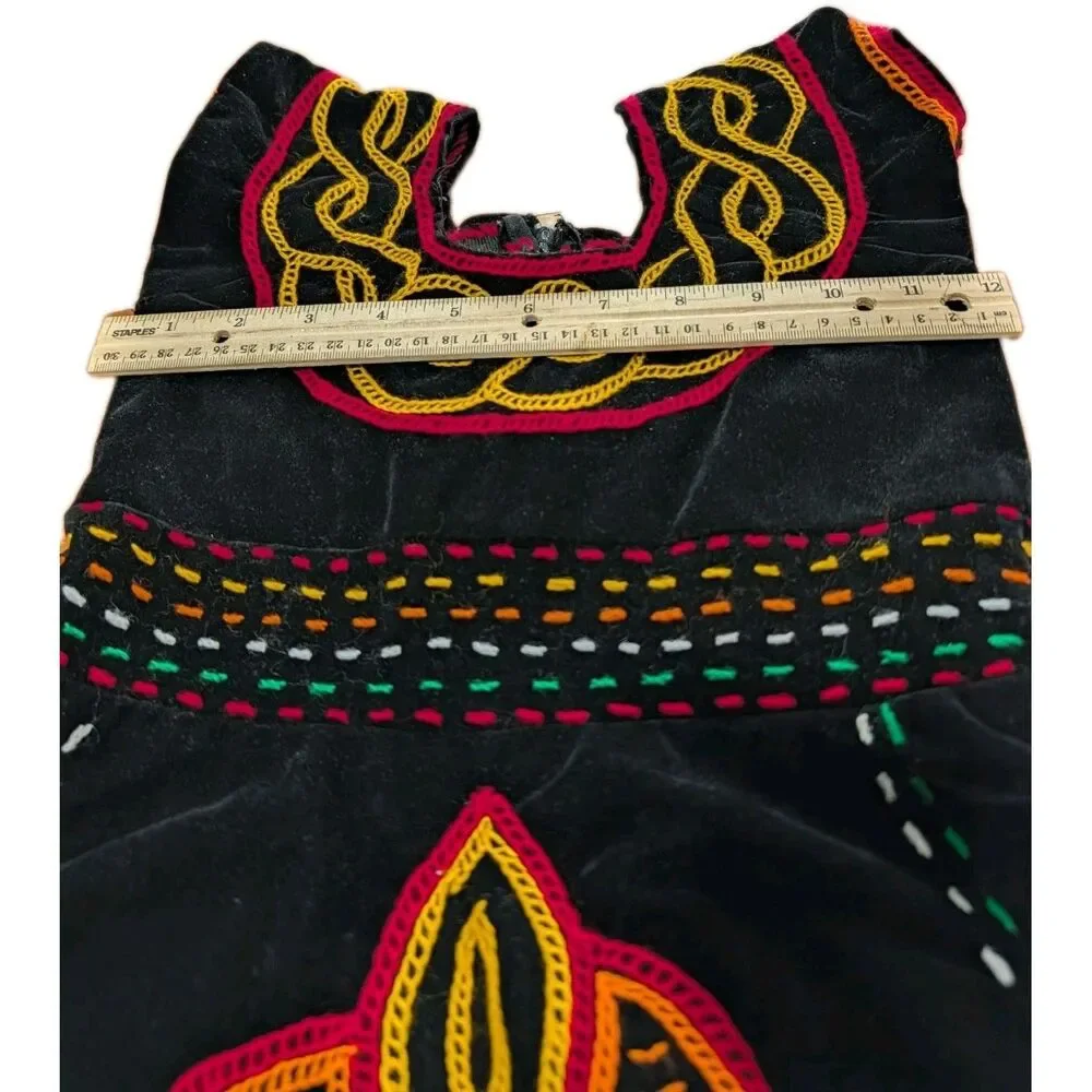 Cameroon Atoghu Embroidered Dress for little girl 5-5T See Measurements